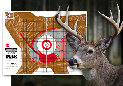 White Tail Deer Hunting Paper Target